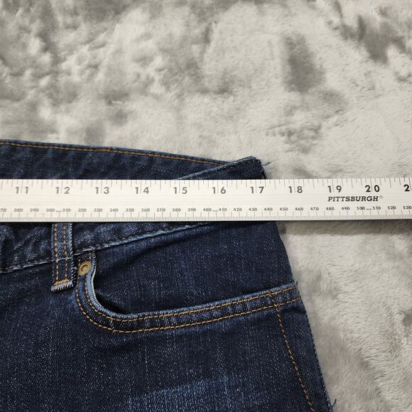 Carhartt Jeans Womens 12 TALL Blue Dark Wash Original Fit Straight Leg Stretch - Picture 13 of 16